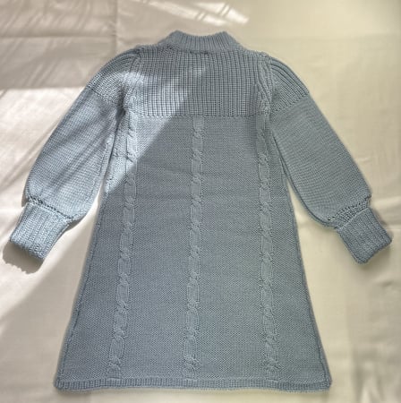 Rochița Iris Bleu din lână merinos [8]