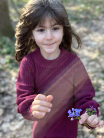 Rochița Iris Bordo din lână merinos [2]