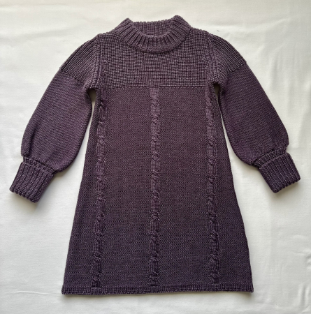 Rochița Iris Indigo din lână merinos [9]