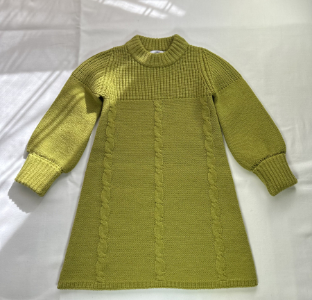 Rochița Iris Verde Deschis din lână merinos [7]