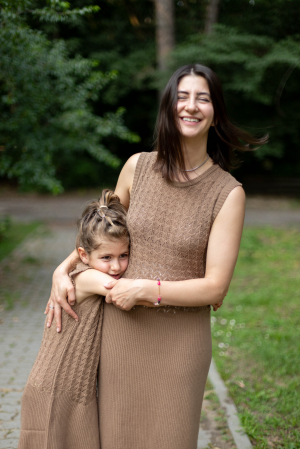 Rochița Scoica 2.0 din bumbac organic Nude [4]