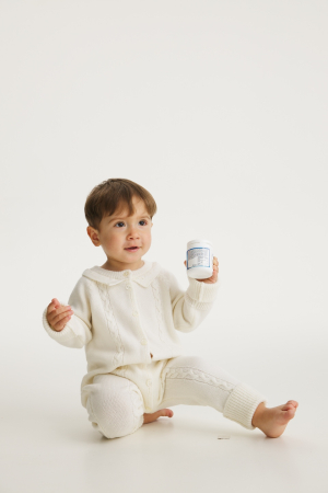 Bebe - Onesie LilCloud in White merino wool