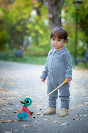 Salopeta Norișor Gri din lână merinos [1]