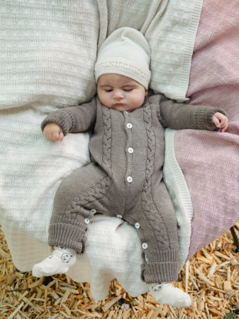 Onesie LilCloud in Brown merino wool [1]