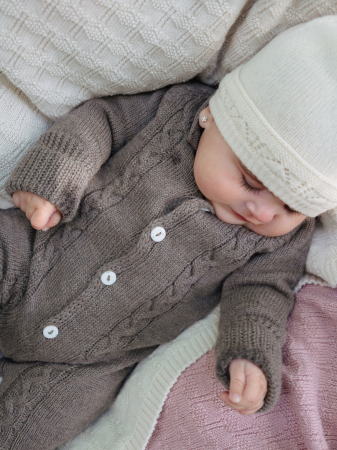 Onesie LilCloud in Brown merino wool [3]