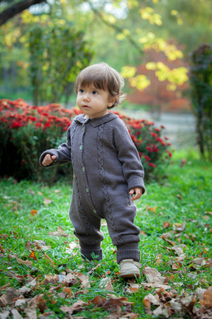 Onesie LilCloud in Brown merino wool [1]