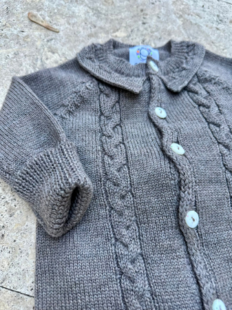 Onesie LilCloud in Brown merino wool [5]