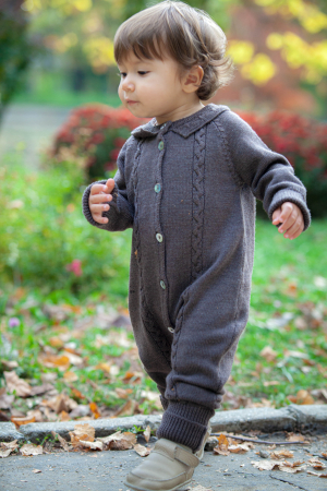 Onesie LilCloud in Brown merino wool [3]