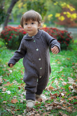 All items - Onesie LilCloud in Brown merino wool