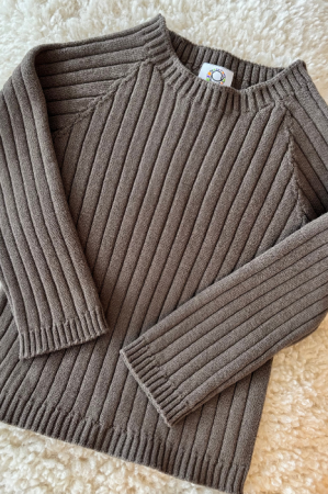 Set Seamless Rib Kaki din lână merinos [1]