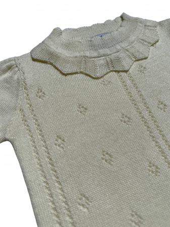 Set UNA in White Viscose and Merino blend [10]