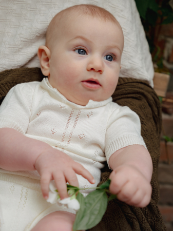 Set UNA in White Viscose and Merino blend [5]