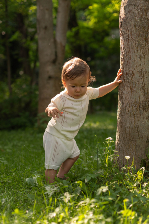 Set UNA in White Viscose and Merino blend [1]