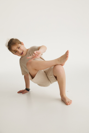 Seturi - Set UNO Bej din Vâscoză și Merino