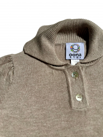 T-shirt Roona in Beige Viscose and Merino blend [3]