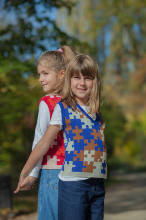 Vesta Puzzle albastru [2]