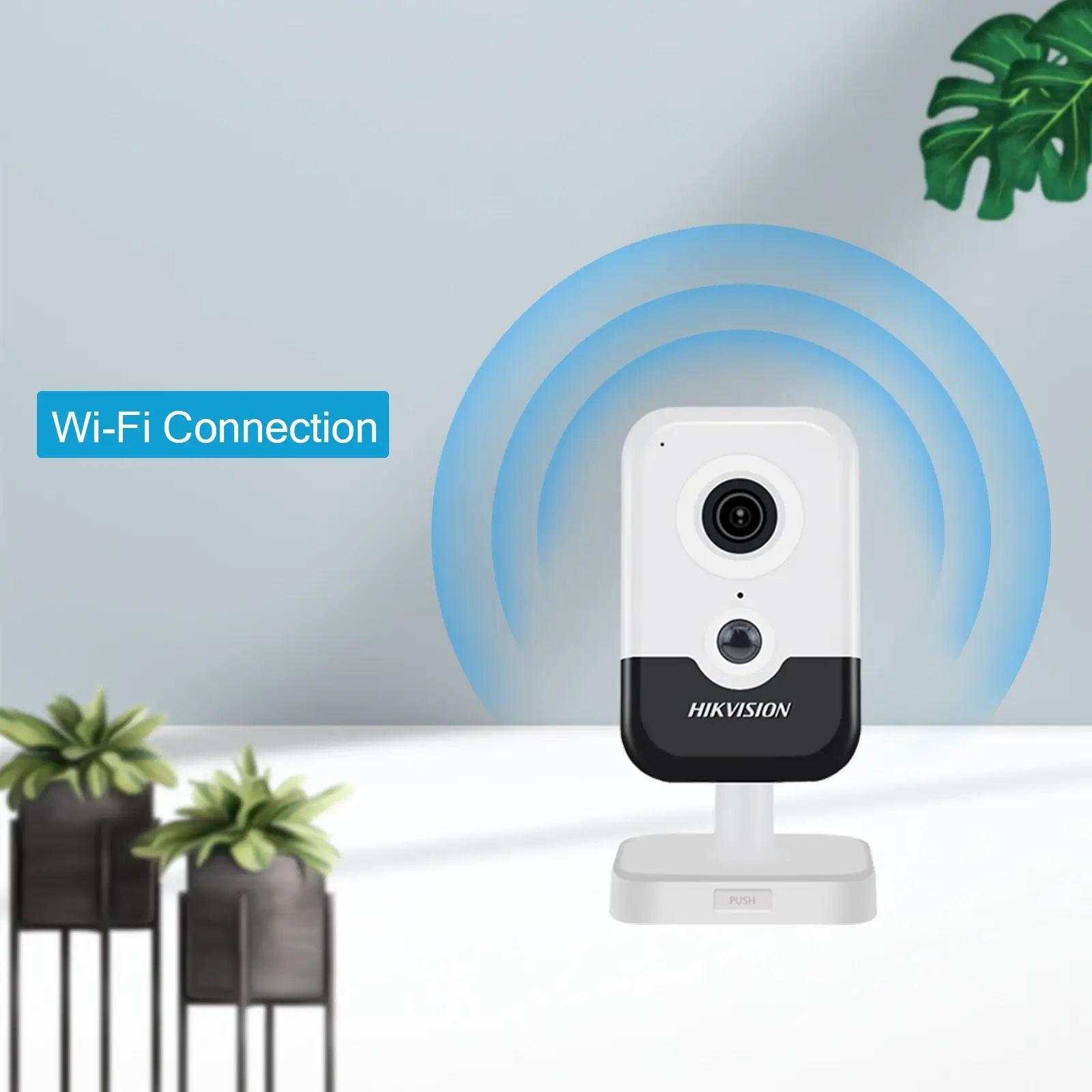 Camera de supraveghere IP 6.0MP cu lentila 2.8mm, audio bidirectional, conectivitate Wi-Fi, senzor PIR si card SD - HIKVISION [7]