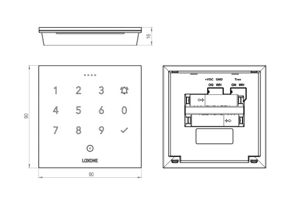 Control Acces Loxone - NFC Code Touch Tree White [5]