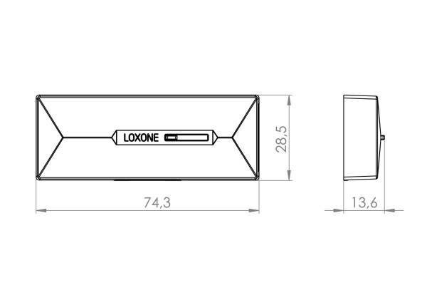 Senzor pentru uși și ferestre Loxone Antracit - Door & Window Contact Air Anthracite [7]