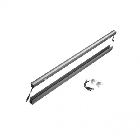 Iluminat - Corp de iluminat liniar încastrat în pardoseală/tavan, etanș (IP67), pentru zone pietonale sau cu circulaţie auto, echipat cu LED-uri SMD, temperatură de culoare alb neutru. Arelux ME02NW120