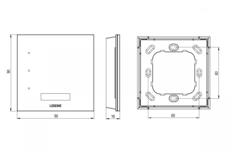 Întrerupător Smart Touch Pure Flex Air White - Wallbox loxone [2]