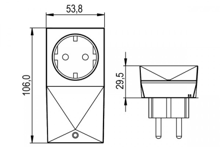 Priză inteligentă de tip F Air Loxone - Smart Socket Air Type F [4]