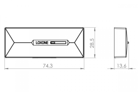 Senzor pentru uși și ferestre Loxone alb - Door & Window Contact Air White [8]