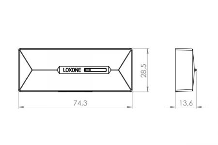 Senzor pentru uși și ferestre Loxone Antracit - Door & Window Contact Air Anthracite [6]
