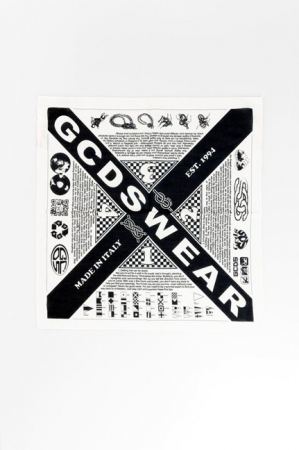 Accesorii - Esarfa neagra GCDS