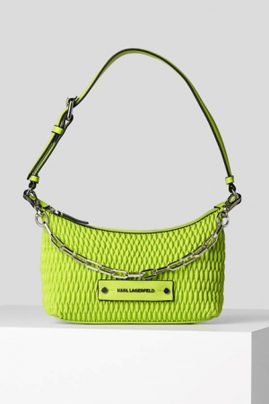 Femei - Geanta de umar K/Kushion matlasata Karl Lagerfeld, marime universala, verde