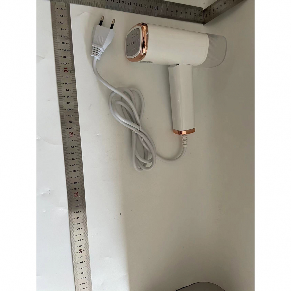 Aparat de calcat vertical portabil cu abur, putere 1000w, rezervor de 100 ml, priza, functie anti calcar si auto curatare, pliabil, 15x17x7.5 cm, alb [2]