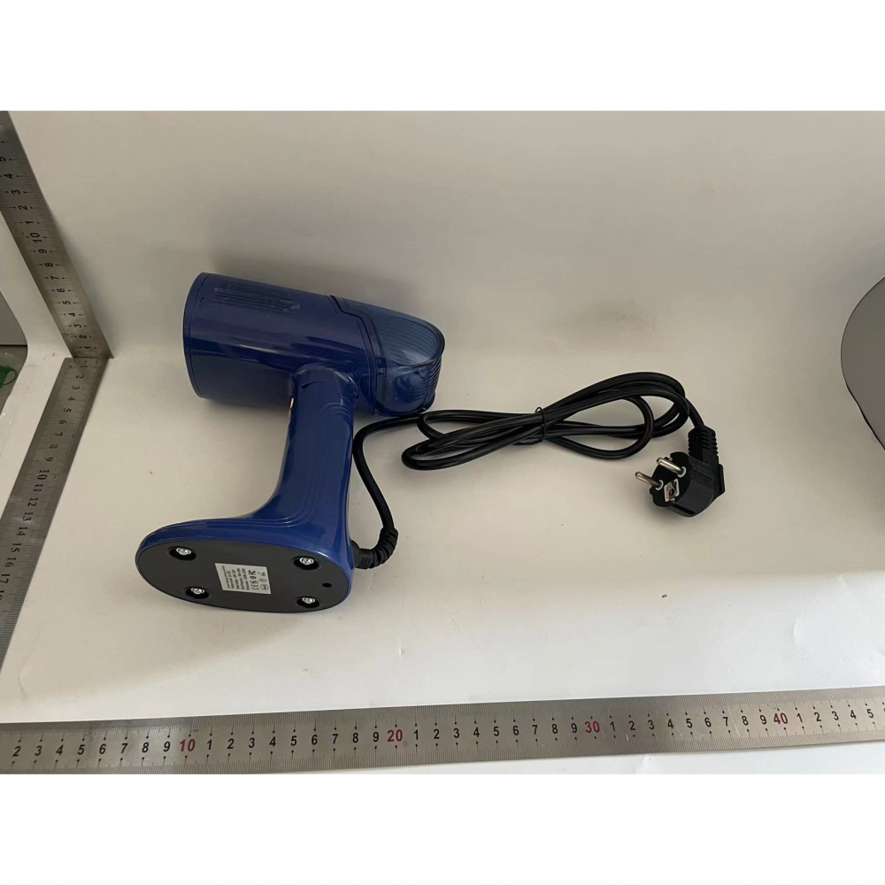 Aparat de calcat vertical portabil cu abur, putere 1500w, rezervor detasabil de 138ml, priza, functie anti calcar si auto curatare, pliabil, cu perie, 20x10.5x8 cm, albastru [2]