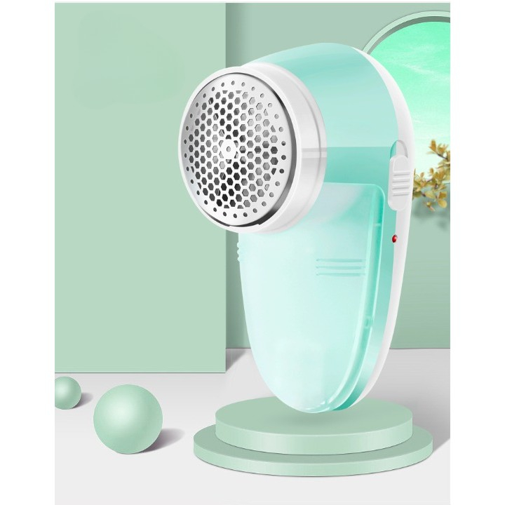 Aparat pentru curatat scame, par si praf, pentru diferite tipuri de material, cu lame din otel inoxidabil, incarcare prin usb type-c, cu perie de curatare si cablu usb incluse, 13x7 cm, verde [3]