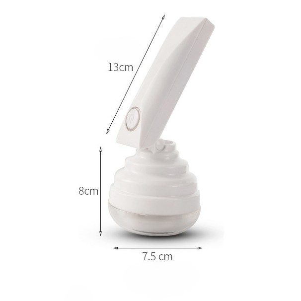 Aparat pentru curatat scame, par si praf, trimmer pentru diferite tipuri de material, cu lame din otel inoxidabil, maner flexibil, incarcare prin usb, 13x8 cm, alb [6]