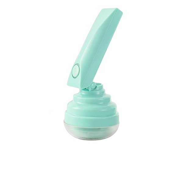 Aparat pentru curatat scame, par si praf, trimmer pentru diferite tipuri de material, cu lame din otel inoxidabil, maner flexibil, incarcare prin usb, 13x8 cm, verde [5]