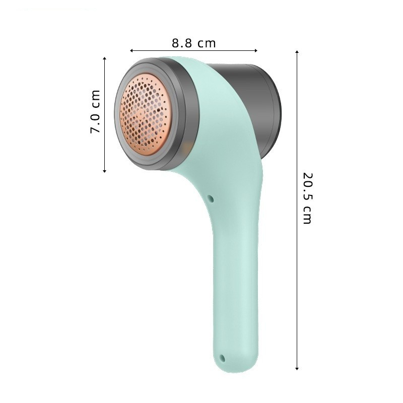 Aparat scame si par haine, electric, usb inclus, periuta curatare, pentru diferite tesaturi, 3 trepte, 20.5 x 8.8 x 7 cm, verde [4]