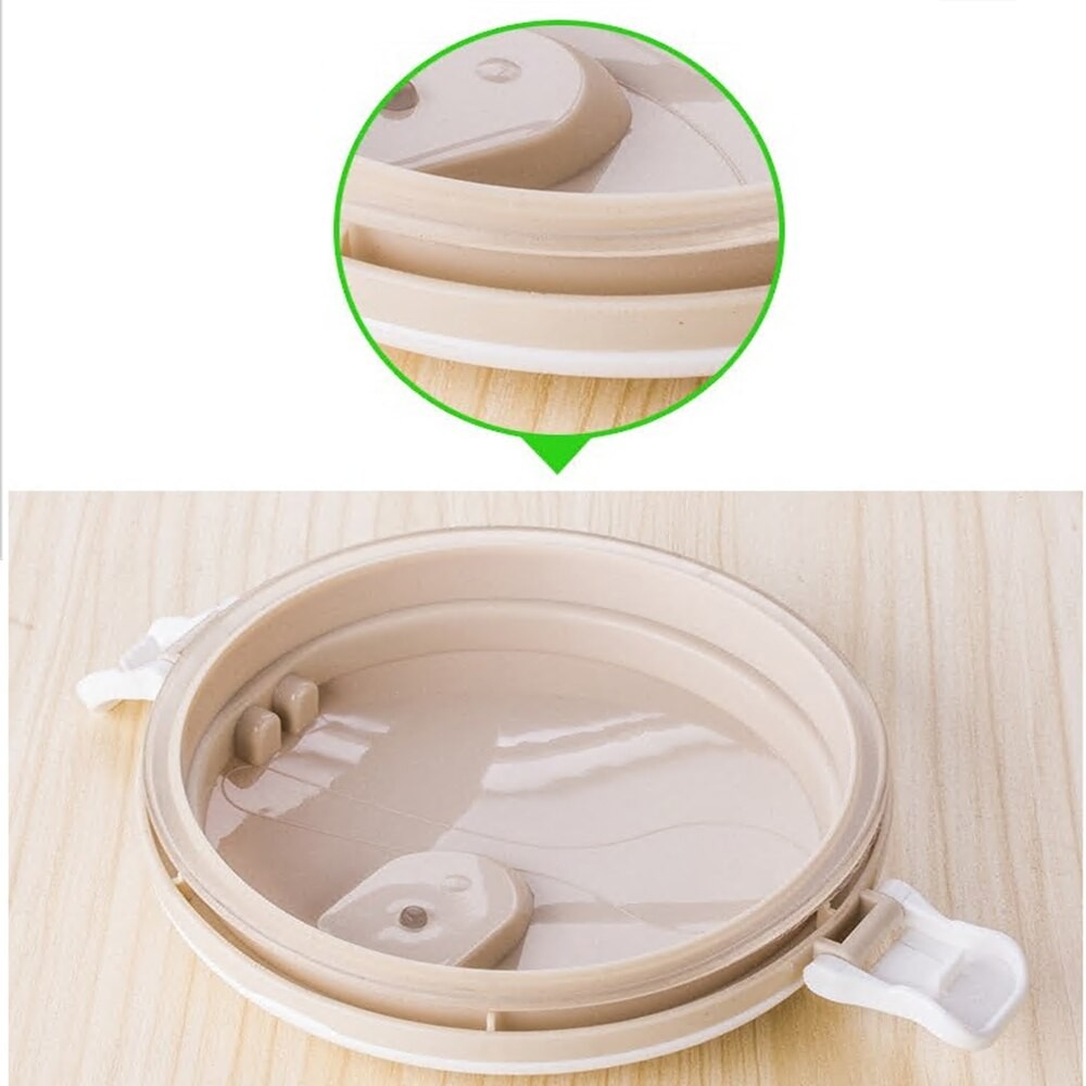Caserola pentru alimente  lunch box, 700 ml, otel inoxidabil, maner, valva aerisire, inchidere etansa, 15 x 8.5 cm, albastru [5]