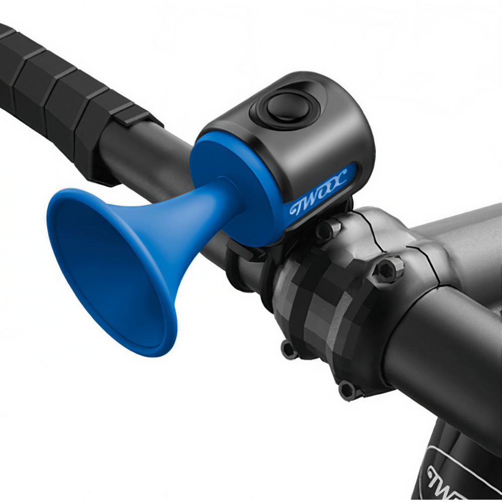 Claxon electric pentru bicicleta, rezistent la apa, 120 db, albastru [2]