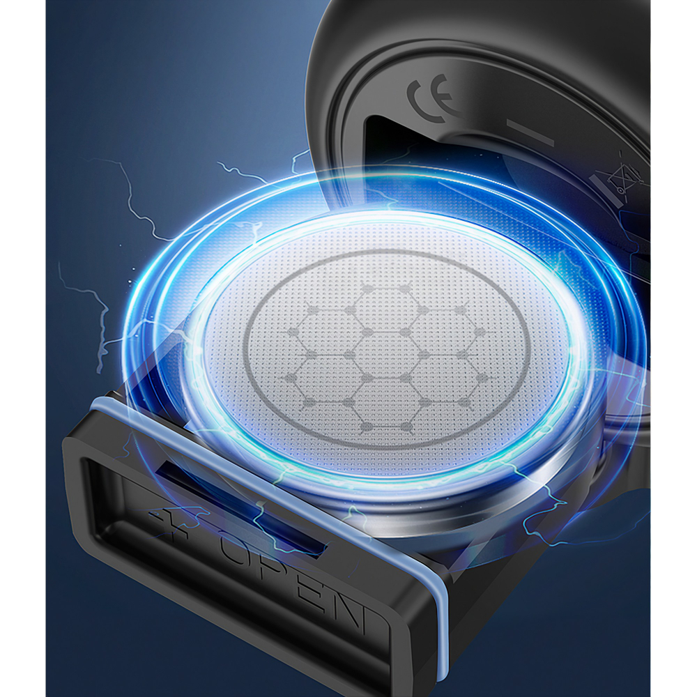 Claxon electric pentru bicicleta, rezistent la apa, 120 db, albastru [5]