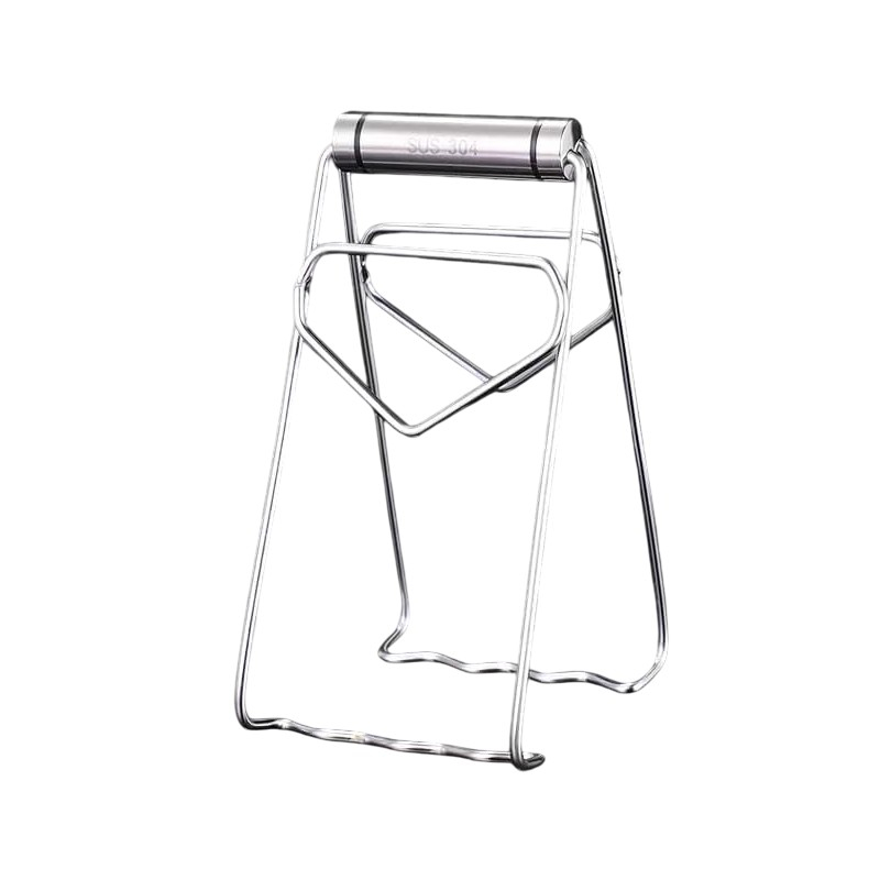Clema pentru boluri, anti-alunecare, din otel inoxidabil, extindere, pentru oale, tigai, de uz casnic, rezistent la temperaturi inalte, 19.5x9.8x8 cm, gri [1]