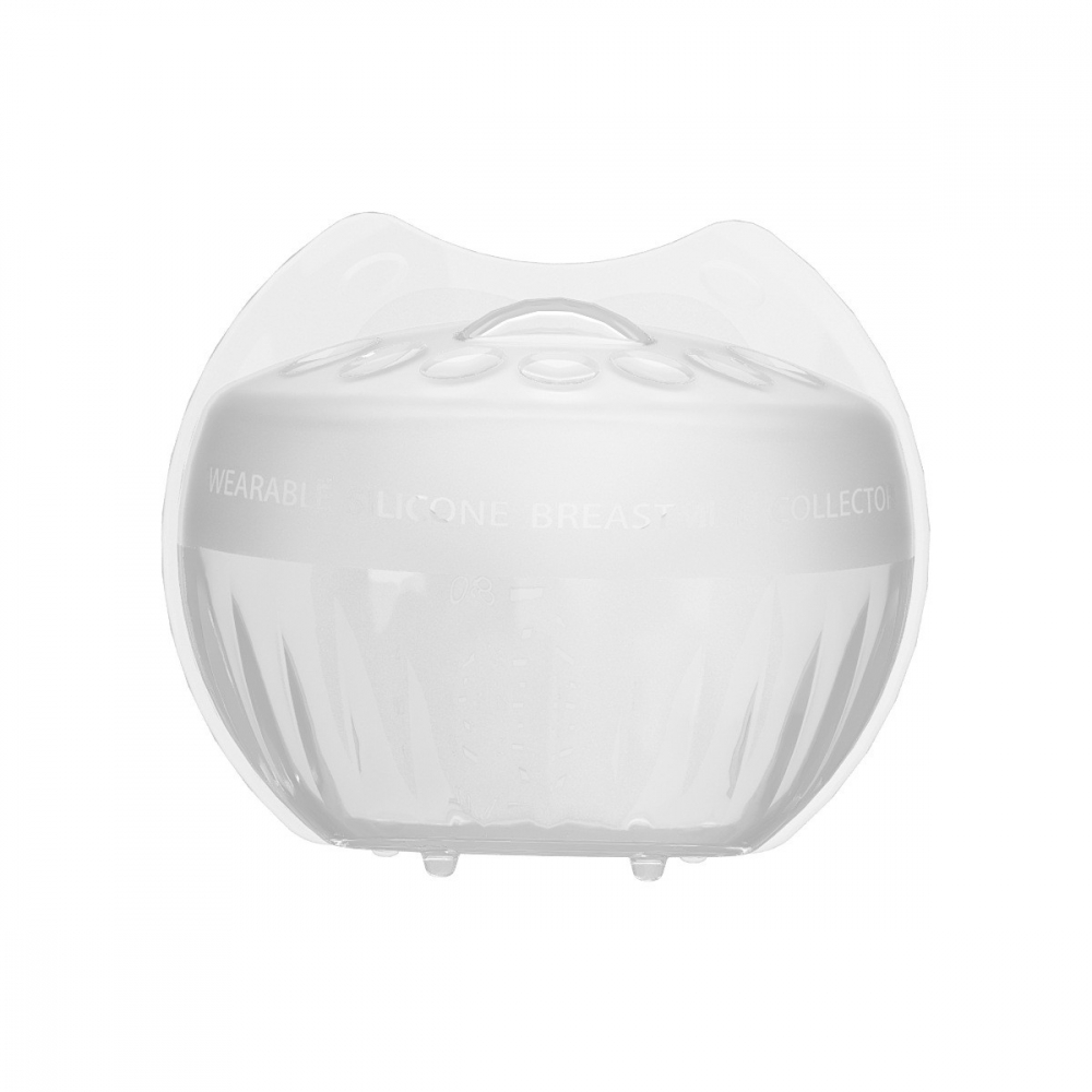 Colector de lapte matern, din silicon safety, anti-debordare, 80 ml, transparent [1]