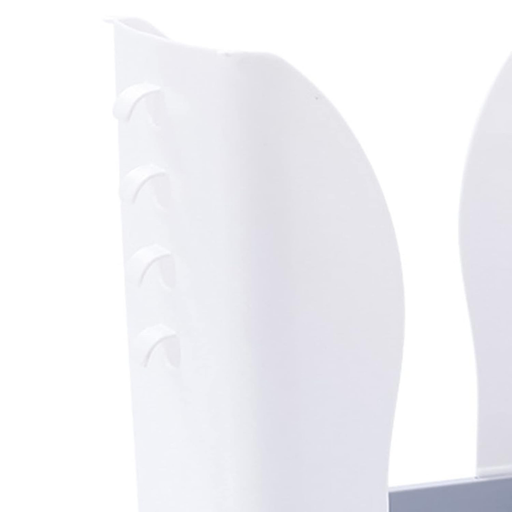Cos de gunoi extensibil, din plastic, reglabil, pliabil, versatil, pentru bucatarie, baie sau birou, cos universal, 21x25x17 cm, alb gri [8]