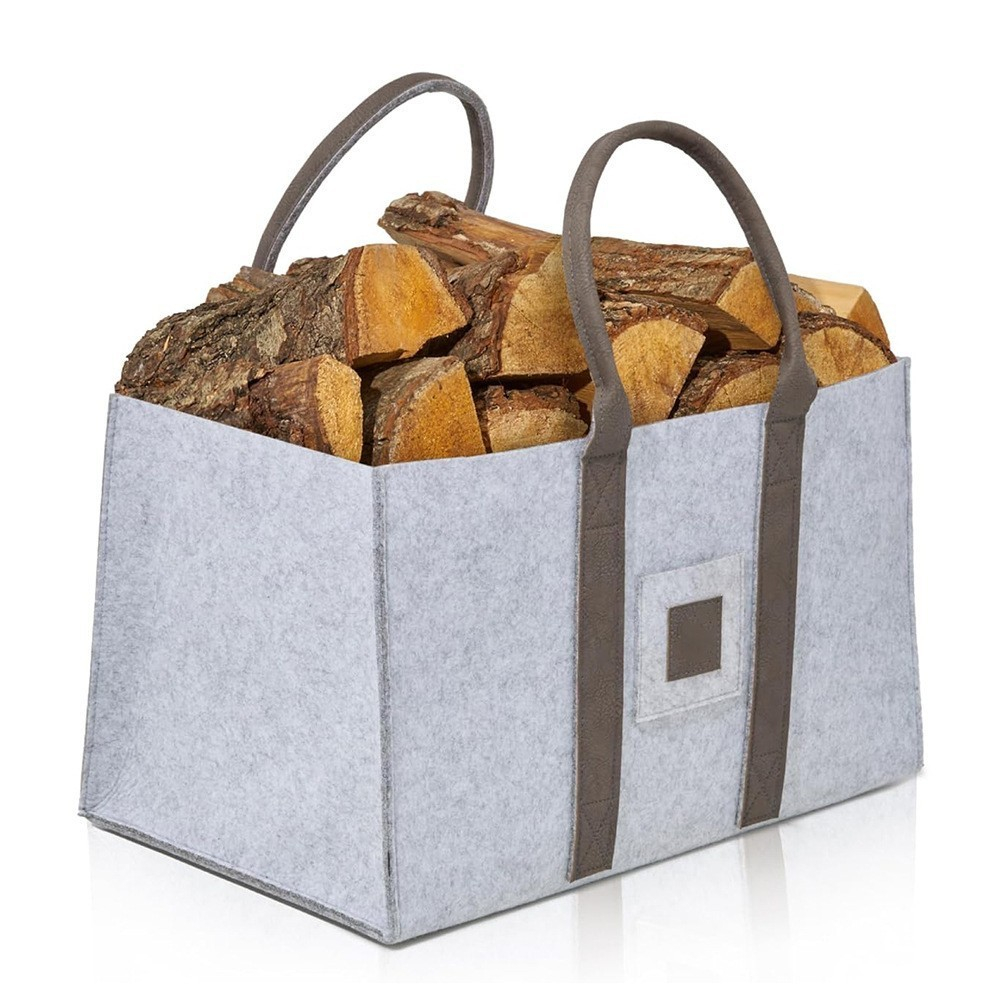 Cos multifunctional pentru rufe murdare, cos depozitare, gri, 50x34x32, geanta durabila pentru lemne si accesorii [1]