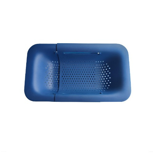 Cos pentru scurgere chiuveta de bucatarie, plastic, telescopic, 36x20x5 cm, albastru [1]
