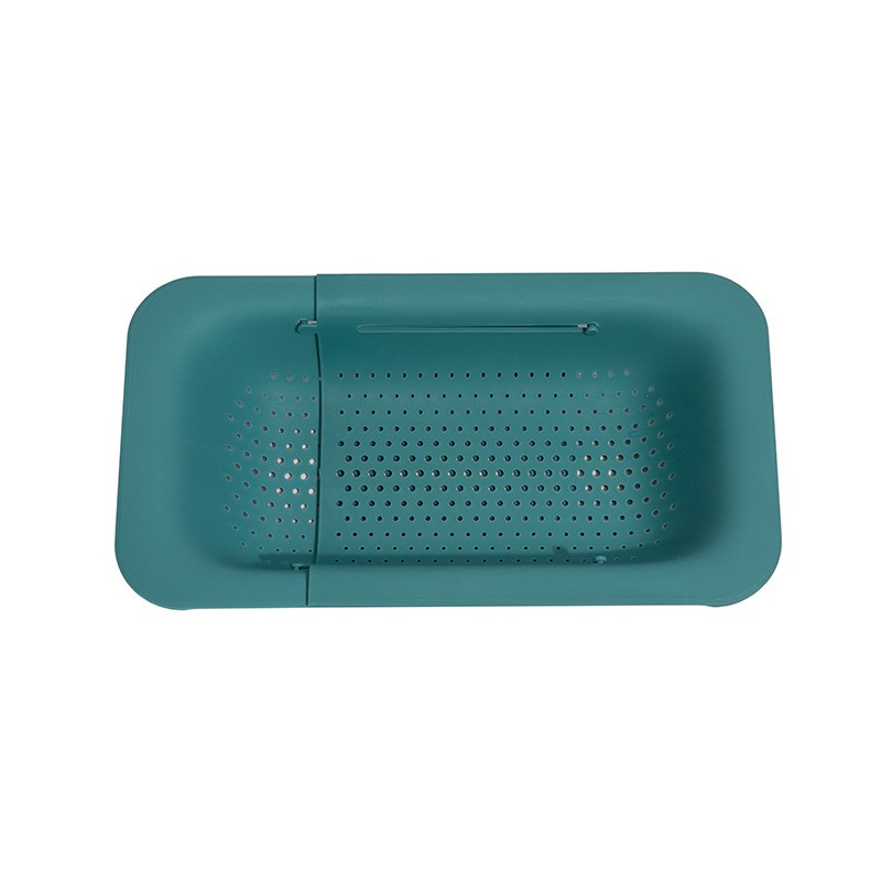 Cos pentru scurgere chiuveta de bucatarie, plastic, telescopic, 36x20x5 cm, verde [1]
