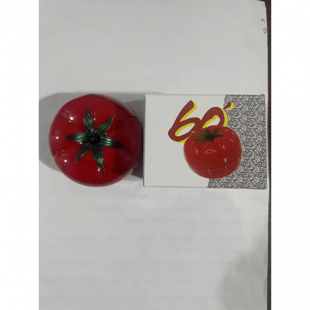 Cronometru mecanic de bucatarie  forma de rosie, 60 de minute, 6.3 x 4.5 cm, material abs, rosu [11]