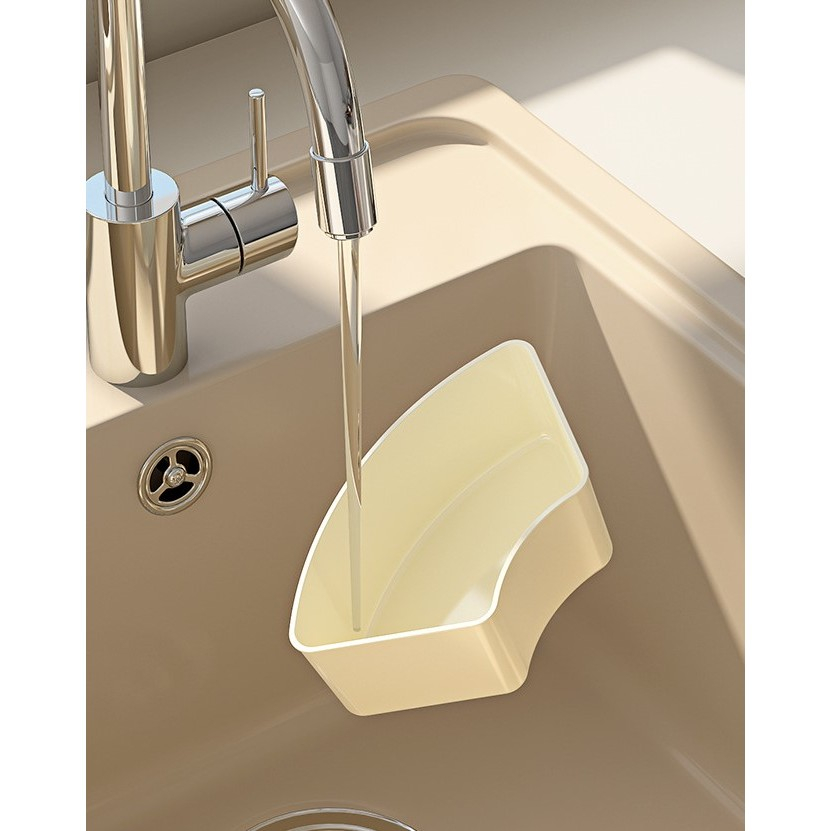 Cutie de depozitare pentru alimente, cu 6 compartimente, pentru condimente, fructe, legume, cu manere de prindere, rotativa 360 de grade, inchidere ermetica, 32x10 cm, alba [11]