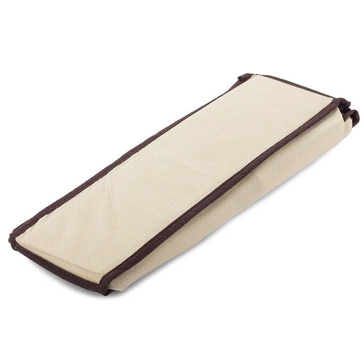 Cutie de depozitare, pentru lenjerie, sosete si sutiene, material textil, 7 compartimente, 32 x 32 x 10 cm, culoare bej [6]