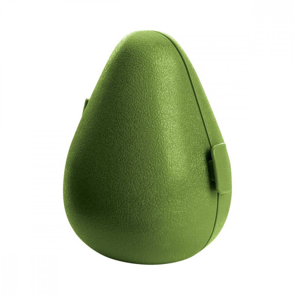 Cutie de depozitare si pastrare a alimentelor, plastic, model avocado, 8.4x8.4x12.3 cm, verde [1]