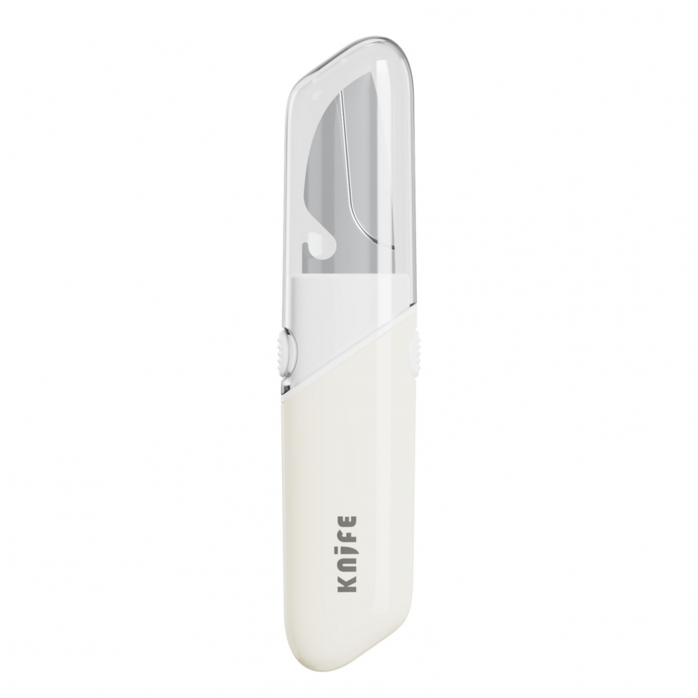 Cutit de fructe multifunctional, razatoare, curatator fructe-legume, deschizator de sticle, 18.1x3.8x2cm, alb [1]